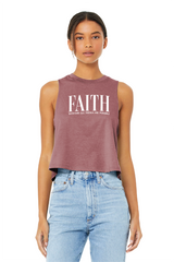 Faith Racerback Cropped Tank