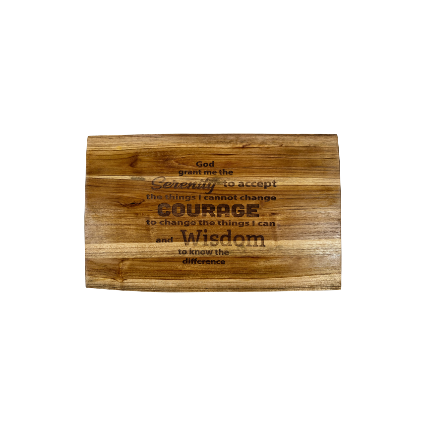 SERENITY PRAYER CUTTING BOARD